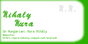 mihaly mura business card